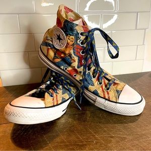 Chuck Taylor Converse high tops Limited Edition DC Wonder Woman unisex shoes